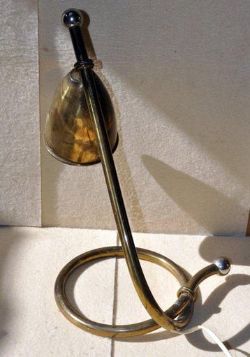 Lampe de table - Laiton - 70, Antiquités & Art