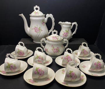 Limoges, XIX eme - Koffieservies - Porselein