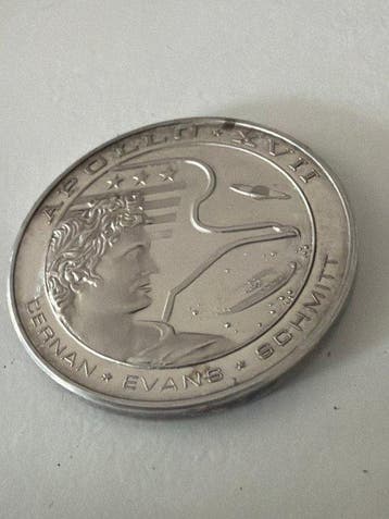 Verenigde Staten. Silver medal 1972 Apollo XVII 13g (.999)