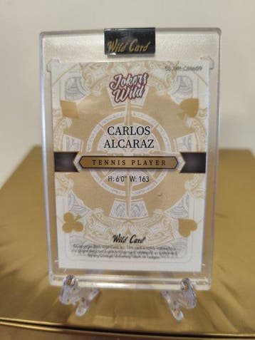 Wild Card Jokers Wild Carlos Alcaraz Carte insérée, Carte, Nieuw