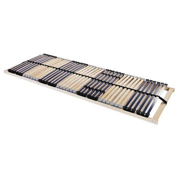 vidaXL Lamelbodem Bruin 90 x 190 cm Massief beukenhout, Verzenden, Nieuw