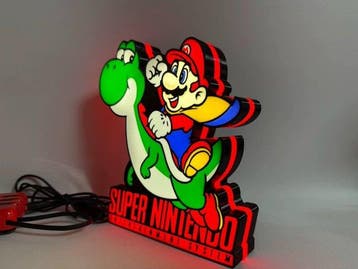 Nintendo - Snes - Super Mario & Yoshi lightbox - Gaming