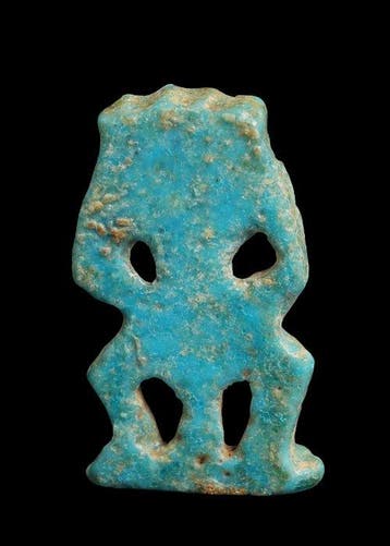 Égypte ancienne, période tardive Faience Amulette ajourée de