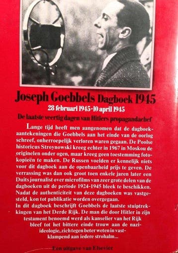 Dagboek 1945 9789010021618 Goebbels, Boeken, Verzenden, Gelezen, Goebbels