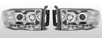Carnamics Koplampen | Dodge Ram 02-08 4-d | Angel Eyes chroo, Verzenden