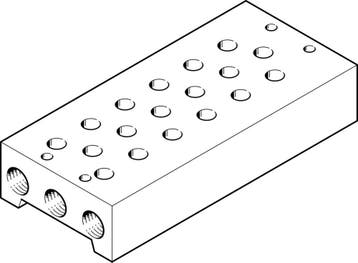 Festo Aansluitblok - 11902, Doe-het-zelf en Bouw, Verzenden, Nieuw