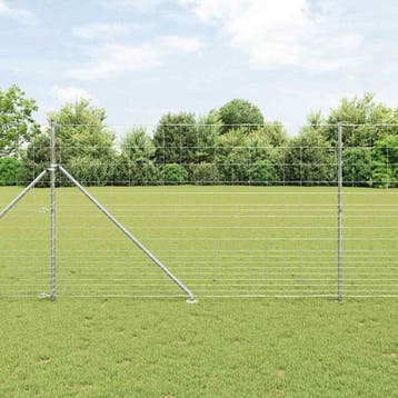 vidaXL Gelast Draadhek met Spikes 25 x 1,5 m Gegalvaniseerd, Verzenden, Nieuw