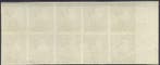 België 1941 - Poortman van 2.50F ongetand in blok van 10 met, Gestempeld