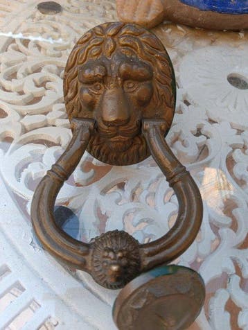 Vintage Deurklopper (2) - 1930-1940 - Bronzen deurklopper