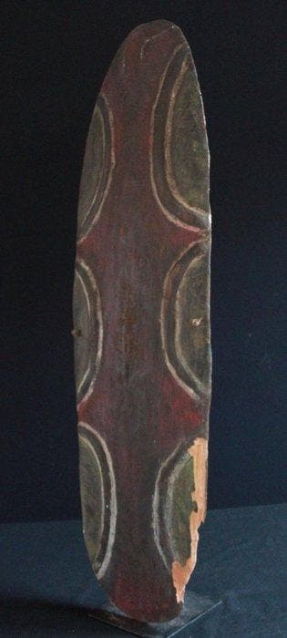 Bouclier de combat du Mendital - Papouasie-Nouvelle-Guinée, Antiquités & Art, Art | Art non-occidental