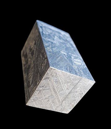 Muonionalusta meteoriet HQ Swedish Cube - Hoogte: 4.6 cm -