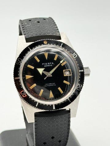 pierfra - diver steel swiss made 20 atmos automatic swiss, Nieuw