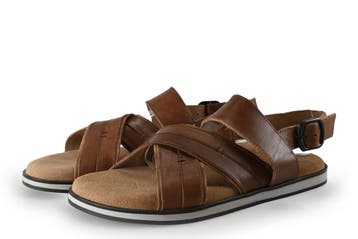 Manfield Sandalen in maat 43 Cognac, Verzenden, Sandalen