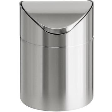 Tafelafvalbak | RVS | 1.5L | Tuimeldeksel | Ø120x165(h)mm, Verzenden