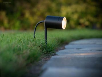 (10x) Prikspot tuinlamp GU10 fitting zand zwart..., Nieuw