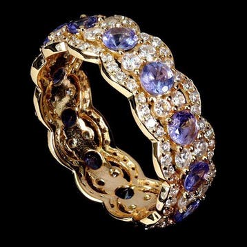 Sans prix de réserve - Bague Argent, Plaqué or jaune