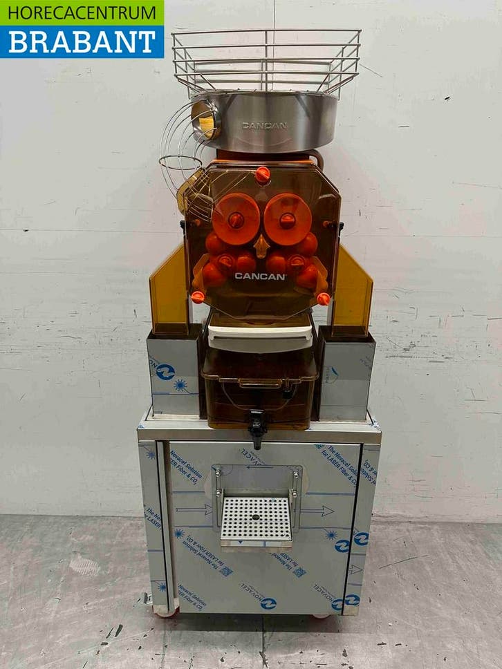 Cancan Automatische sinaasappelpers citruspers met tank met, Zakelijke goederen, Horeca | Keukenapparatuur, Ophalen of Verzenden