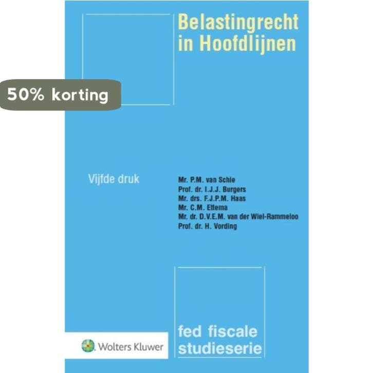Belastingrecht in hoofdlijnen Studenteneditie 9789013128772, Boeken, Wetenschap, Gelezen, Verzenden