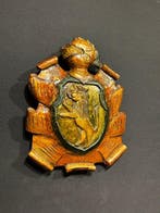 sculptuur, Stemma araldico - 39 cm - Hout - 1950