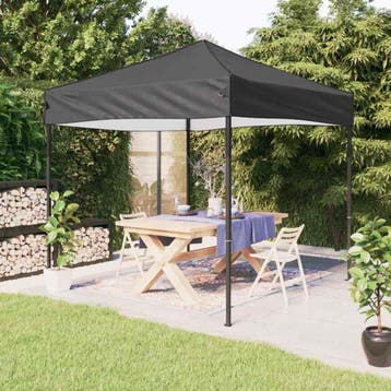 vidaXL Partytent inklapbaar 3x3 m antracietkleurig, Verzenden