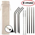 Fako Bijoux - RVS rietjes Set - Herbruikbaar - Herbruikbaar, Verzenden, Nieuw
