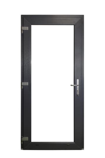PVC Deur Premium Plus b98xh215 cm vol glas antraciet, 80 tot 100 cm, 215 cm of meer, Nieuw, Ophalen of Verzenden