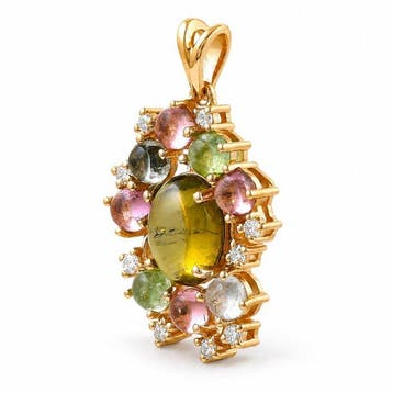 Zonder minimumprijs - Hanger - 14 karaat Geel goud - 2.49ct.