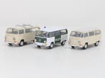 Schaal 1:24 Welly set 3x VW bus 2x creme & 1x polizei #9369, Ophalen of Verzenden, Gebruikt, Overige merken