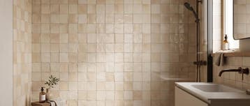 Wandtegel Oud Beige 10x10cm (Muurtegels, Afbouwmaterialen), Ophalen of Verzenden, Wandtegels