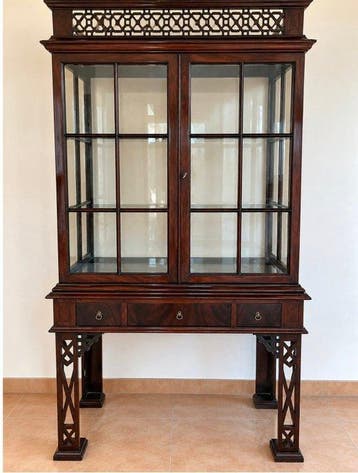 A Chippendale Chinese style - Vitrinekast - Mahonie