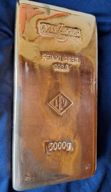 5 kilograms - Cuivre .999 - Leipziger Edelmetallverarbeitung