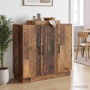 vidaXL Dressoir Oud hout 89 x 34,5 x 77 cm Bewerkt hout, Verzenden, Nieuw