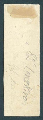 Baden 1853 - Briefstuk met een verticale drie-streif van 1, Timbres & Monnaies, Timbres | Europe | Allemagne