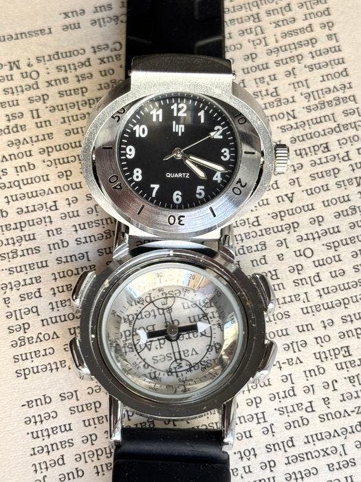 Lip - Duo Boussole “Explorer” – Montre d’Aventurier à Double, Bijoux, Sacs & Beauté, Montres | Hommes