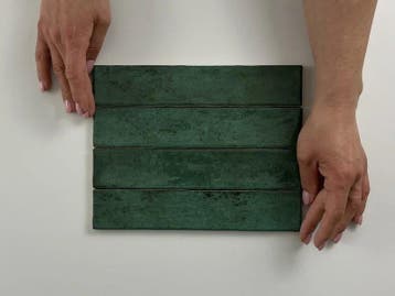 Wandtegel Ragno Kalon Handvorm Groen Glans 5x25 (Muurtegels), Ophalen of Verzenden, Wandtegels