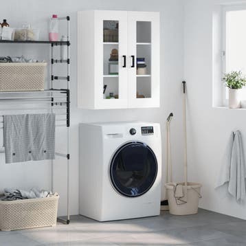 vidaXL Bovenkast 69,5x34x90 cm wit, Verzenden, Nieuw