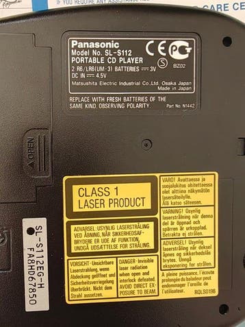Panasonic - SL-S112 - SL-S120 Cd-speler - Diverse modellen, Nieuw