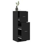 vidaXL Apothekerskast 40x41x118 cm bewerkt hout zwart, Verzenden, Nieuw