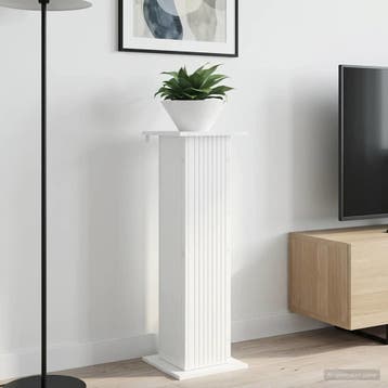 vidaXL Plantenstand 2 st Hoogglans Wit 30,5 x 30 x 100,5 cm, Verzenden
