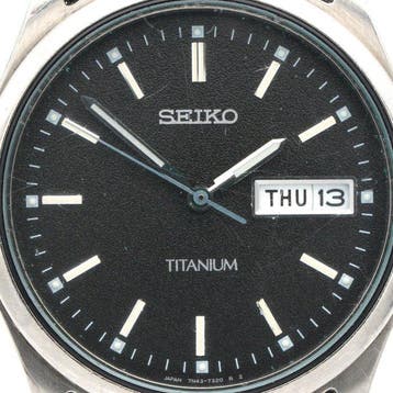 Seiko - Titanium Day-Date - Sans prix de réserve - 7N43-9090