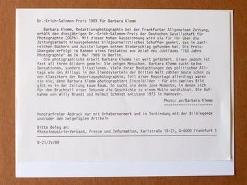 Barbara Klemm - Willy Brandt & Helmut Schmidt (1973) –, Antiquités & Art