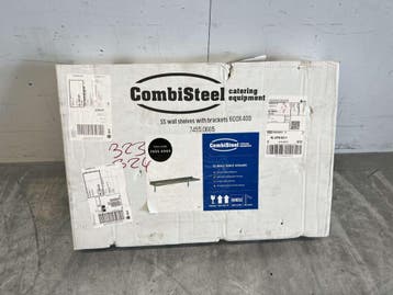 RVS Wandschap schap met beugels 60 x 40 cm Horeca, Ophalen of Verzenden, Nieuw in verpakking