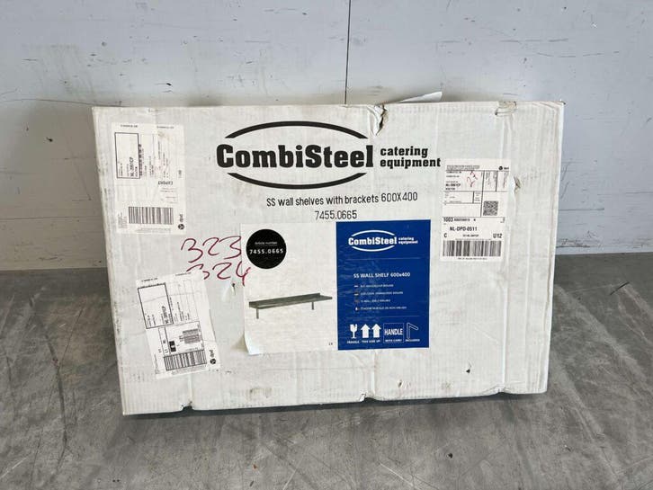 RVS Wandschap schap met beugels 60 x 40 cm Horeca, Articles professionnels, Horeca | Mobilier & Aménagement, Enlèvement ou Envoi