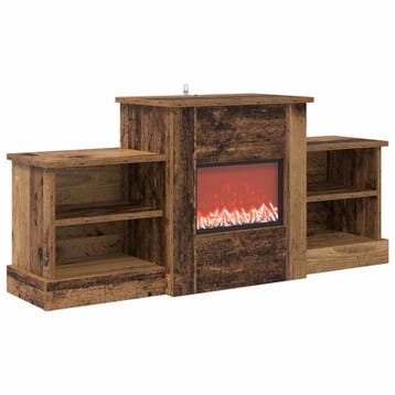 vidaXL Elektrische haard Oud hout 110 x 30 x 50 cm Bewerkt, Verzenden