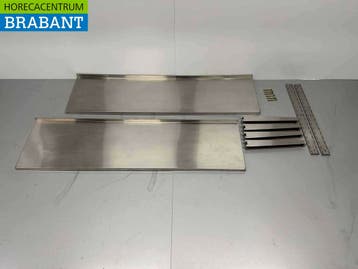 HCB RVS Dubbel Wandschap Schap Basic-line 150 x 40 cm Horeca, Ophalen of Verzenden