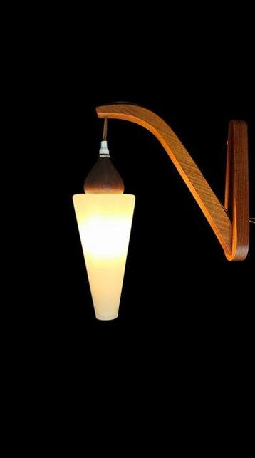 Wandlamp - Teak, Antiek en Kunst
