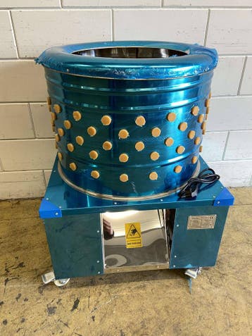 HCB RVS Verrijdbare gevogelte plukmachine 300 stuks/uur 230V, Ophalen of Verzenden, Nieuw in verpakking