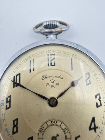 Chronometro - Art Deco Pocket Watch - 82672 - 1900-1949, Bijoux, Sacs & Beauté