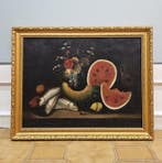 European School (XVIII-XIX) - Baroque Still Life With