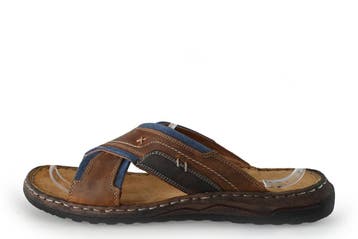 Nelson Slippers in maat 44 Cognac, Kleding | Heren, Schoenen, Slippers, Overige kleuren, Verzenden, Zo goed als nieuw